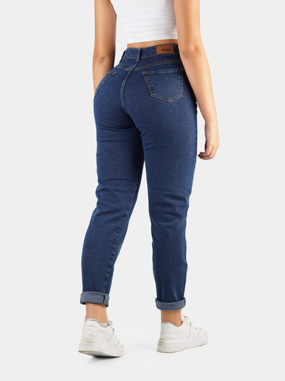 Jean Mom Fit Tiro Alto 1089