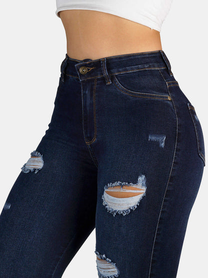 Jeans Skinny Strech, Tiro Alto Ref 1172