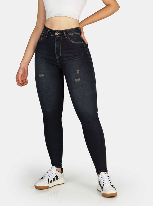 Jeans Skinny Strech, Tiro Alto Ref 1175