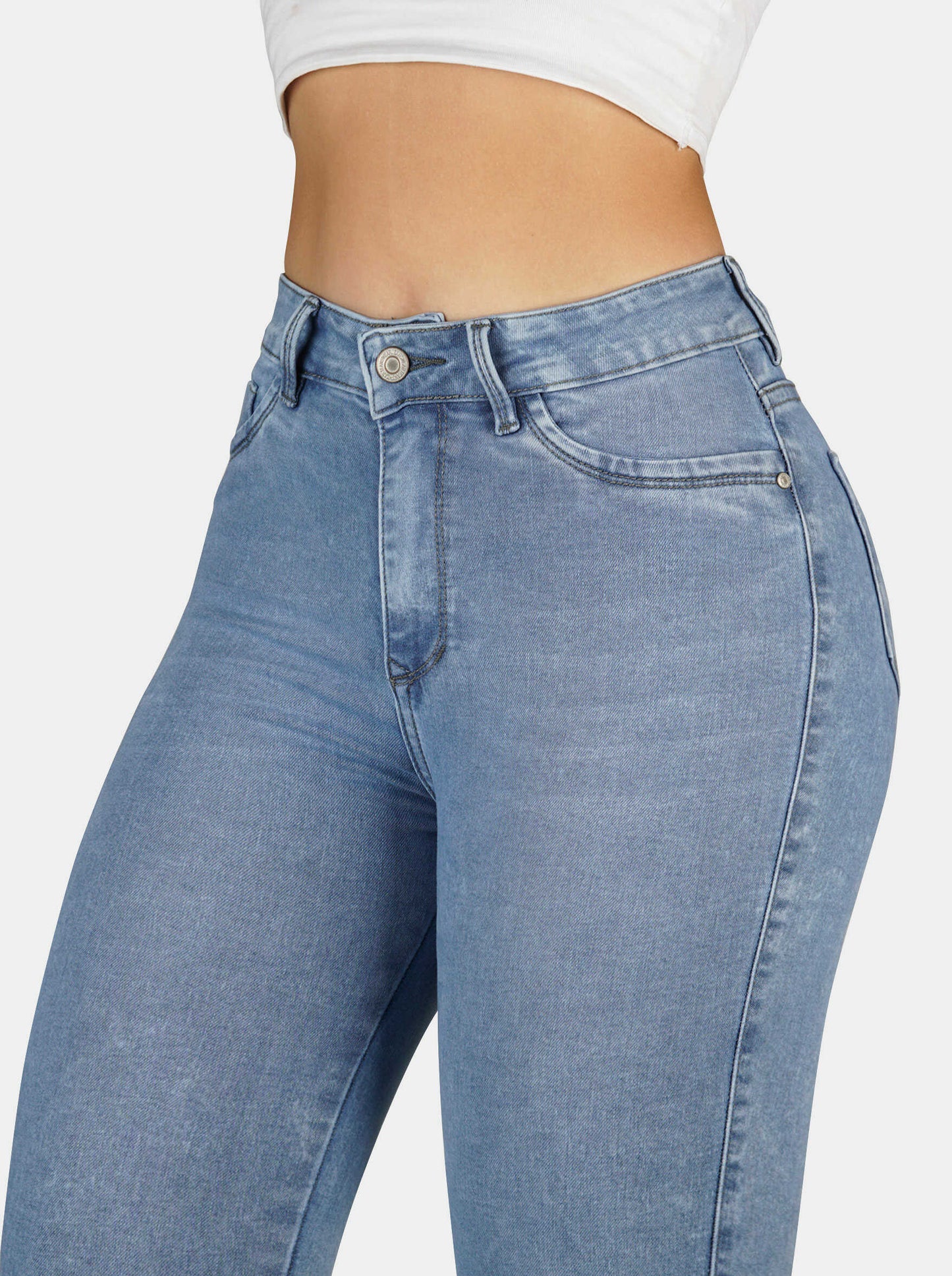 Jeans Skinny Strech, Tiro Alto Ref 1176