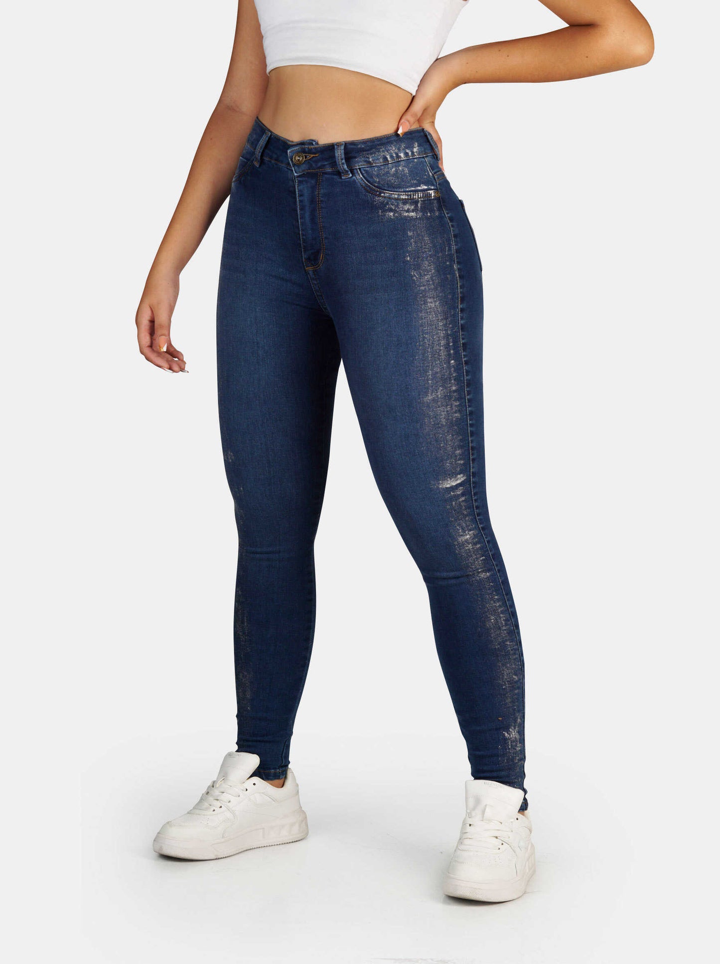 Jeans Skinny Strech, Tiro Alto Ref 1178