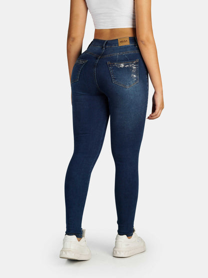 Jeans Skinny Strech, Tiro Alto Ref 1178