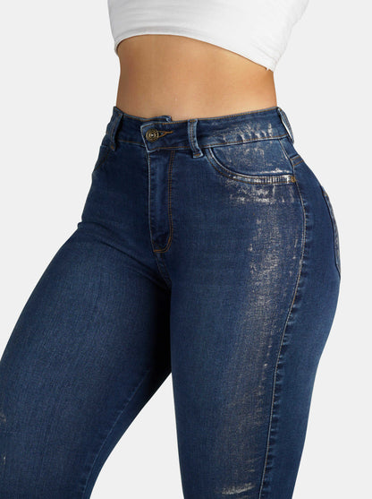 Jeans Skinny Strech, Tiro Alto Ref 1178