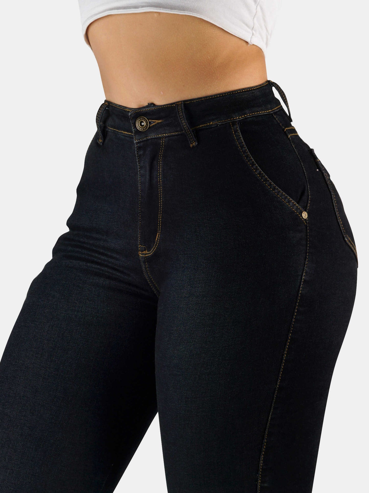 Jeans Skinny Strech, Tiro Alto Ref 1180