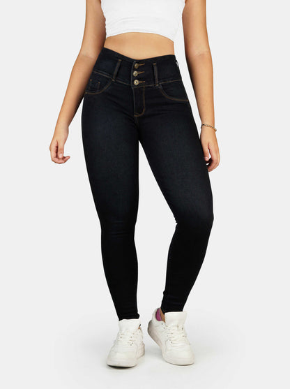 Jeans Skinny Strech, Tiro Alto Ref 1190