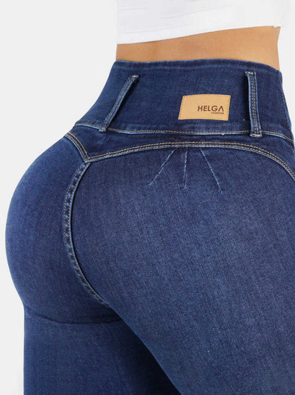 Jeans Skinny Strech Control Abdomen, Tiro Alto Ref 1191