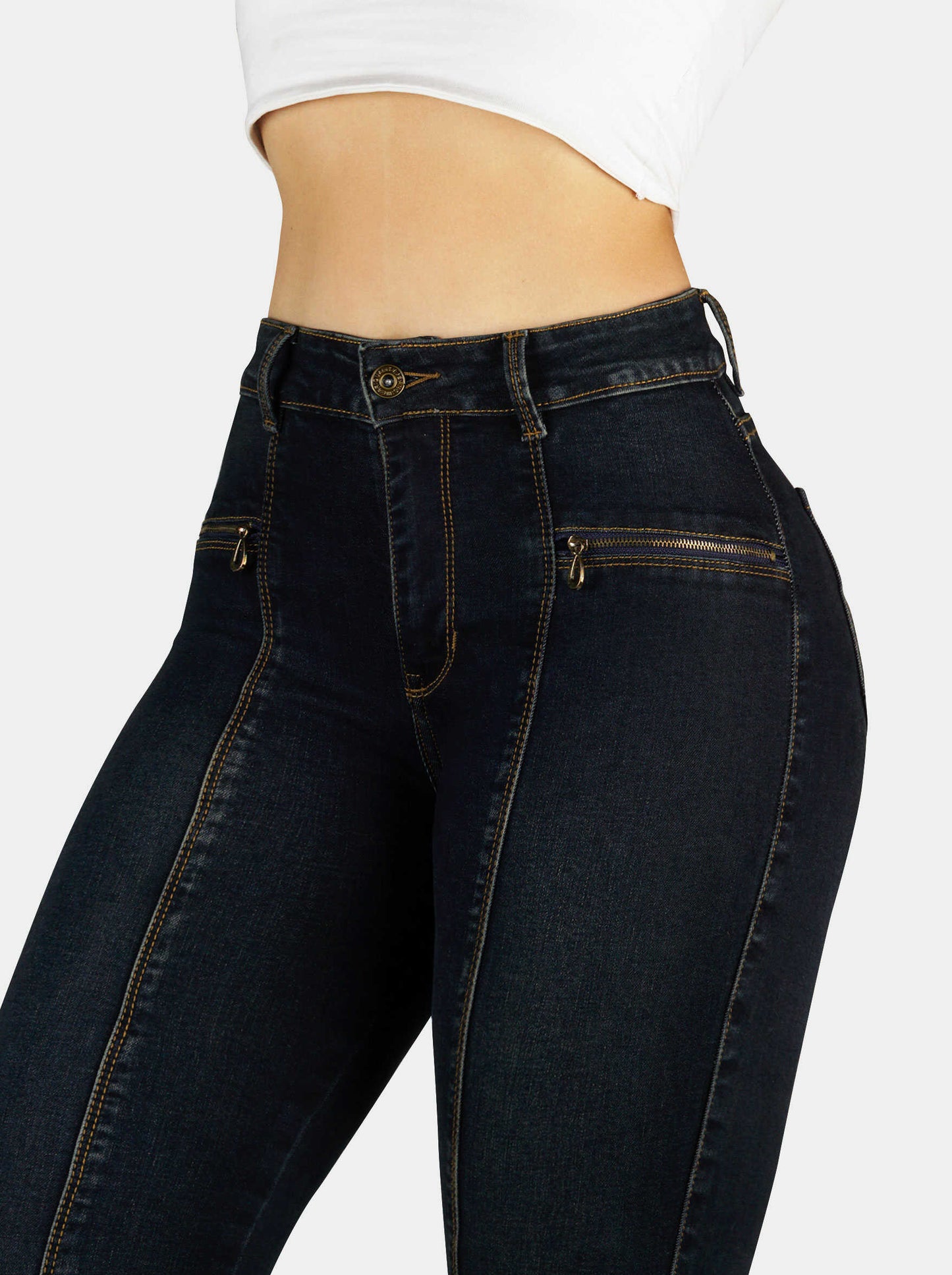 Jeans Skinny Strech, Tiro Alto Ref 1199