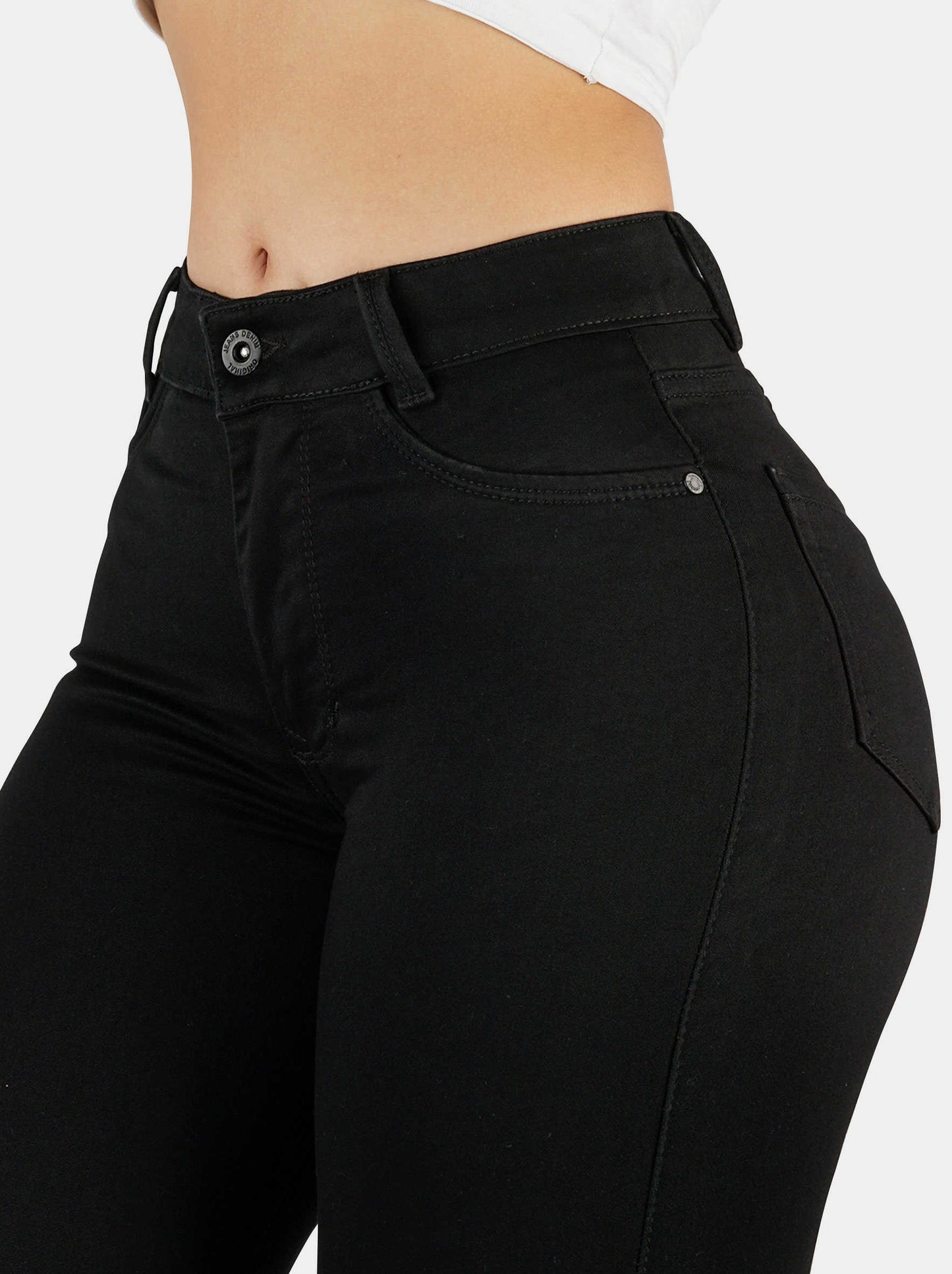 Jeans Skinny Strech, Tiro Alto Ref 1233